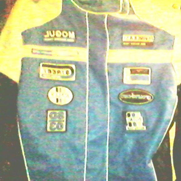 Stardom nascar jacket faux  blu blk wht sz XL - Picture 1 of 6